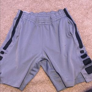 Men's nike Gray and Black Athletic Shorts